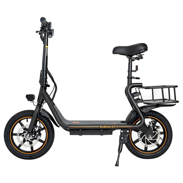 KuKirin C1 Scooter eléctrico con cesta trasera 14'' Neumático 350W Motor 48V 15Ah Batería