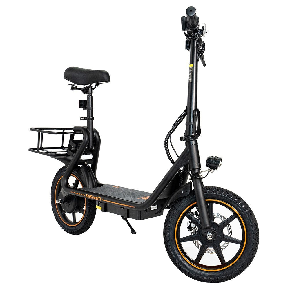 KuKirin C1 Scooter eléctrico con cesta trasera 14'' Neumático 350W Motor 48V 15Ah Batería