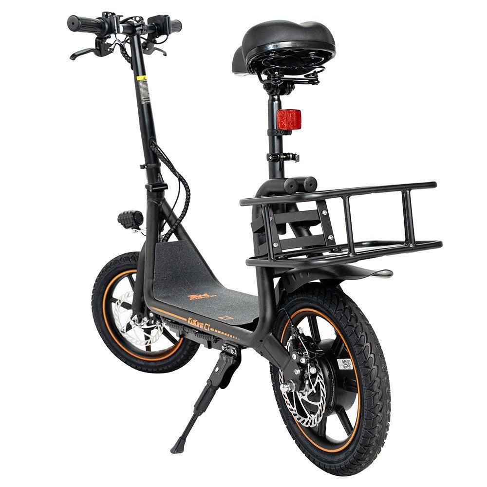 KuKirin C1 Scooter eléctrico con cesta trasera 14'' Neumático 350W Motor 48V 15Ah Batería