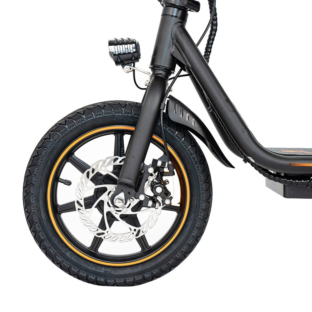 KuKirin C1 Electric Scooter mit Heckkorb 14" Reifen, 350W-Motor, 48V-15Ah-Batterie