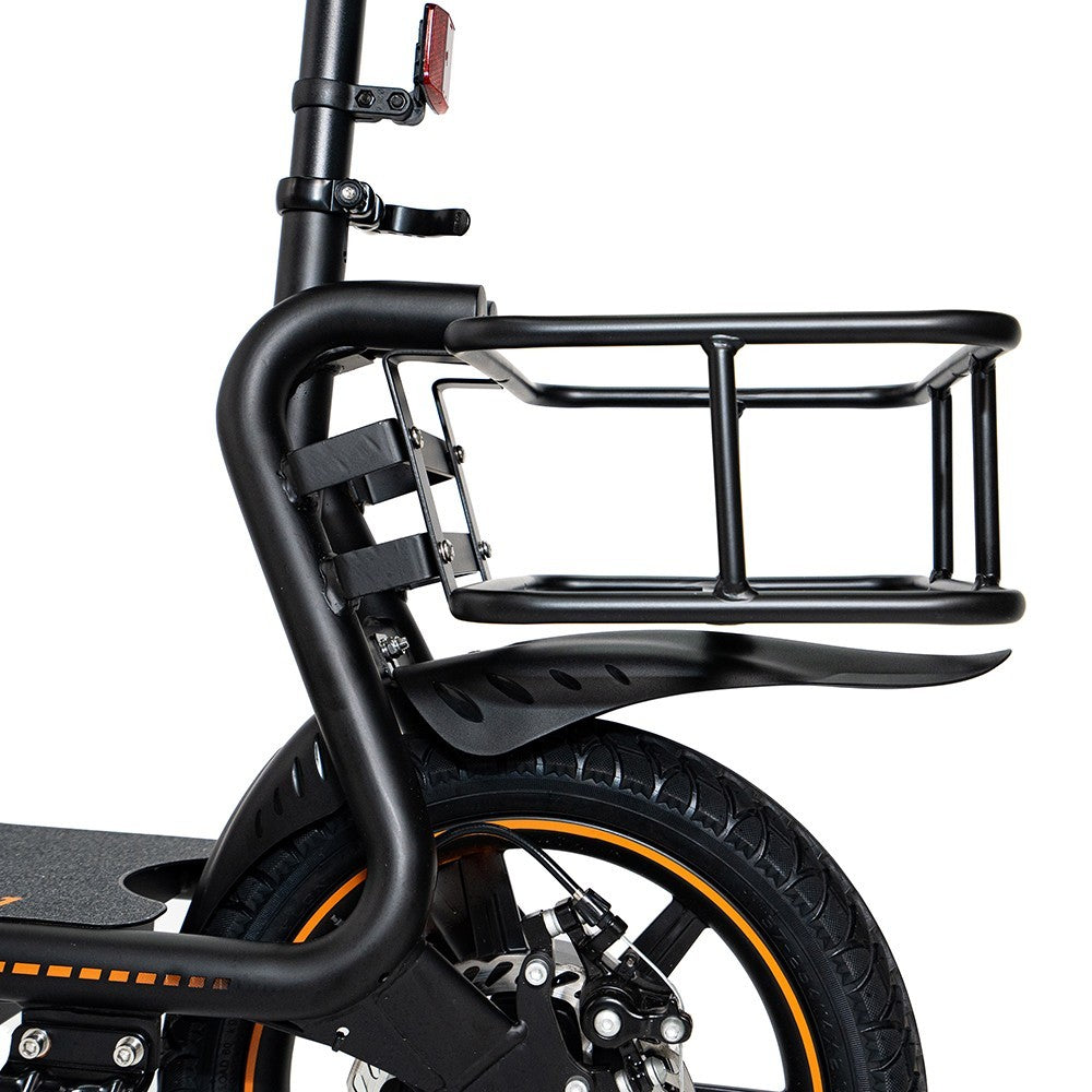 KuKirin C1 Electric Scooter with Rear Basket 14" Tire 350W Motor 48V 15Ah Battery