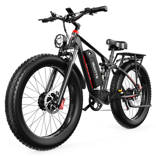 DUOTTS S26 Electric Bike 26" Tires Dual 750W Motors 48V 20Ah Samsung Battery