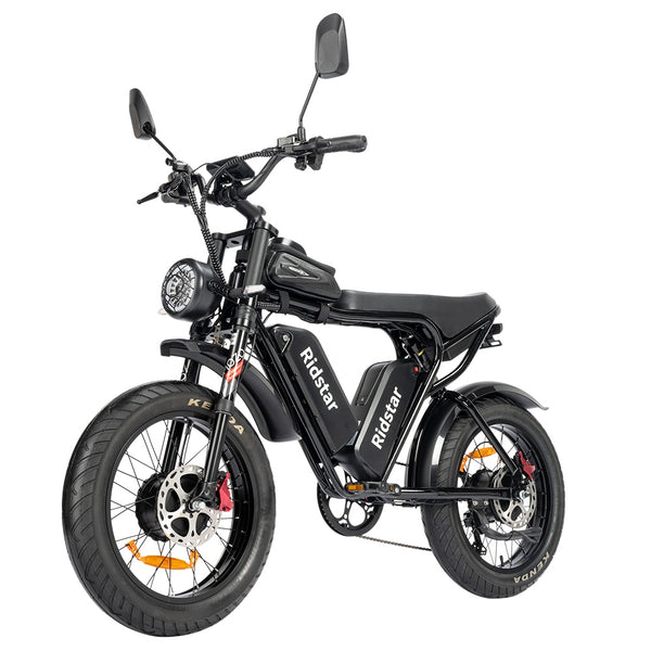 Bicicleta eléctrica Ridstar Q20 Pro, neumáticos de 20 pulgadas, motores duales de 1000W, baterías duales de 52V 20AH