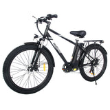 Bicicleta eléctrica ONESPORT OT13 de 26 pulgadas, neumáticos gruesos, motor de 350W, batería de 48V 15A