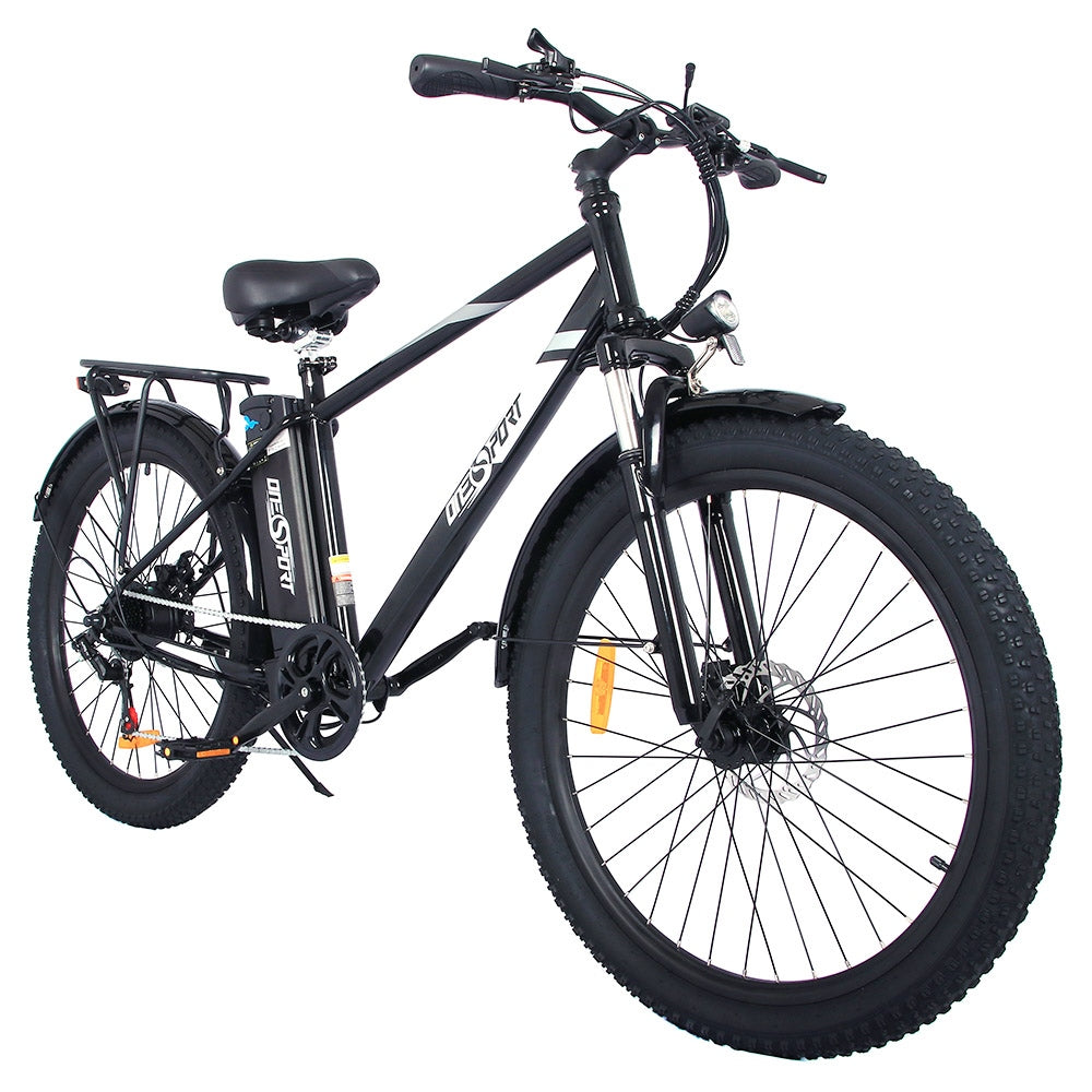 Bicicleta eléctrica ONESPORT OT13 de 26 pulgadas, neumáticos gruesos, motor de 350W, batería de 48V 15A