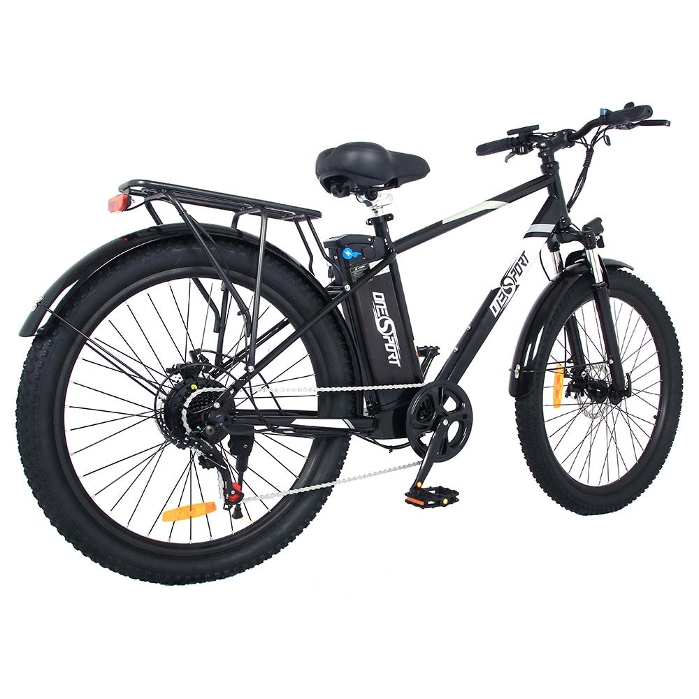 Bicicleta eléctrica ONESPORT OT13 de 26 pulgadas, neumáticos gruesos, motor de 350W, batería de 48V 15A