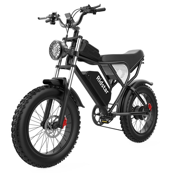 Bicicleta de montaña eléctrica Ridstar Q20 20" batería del motor 48V 20Ah de los neumáticos 1000W