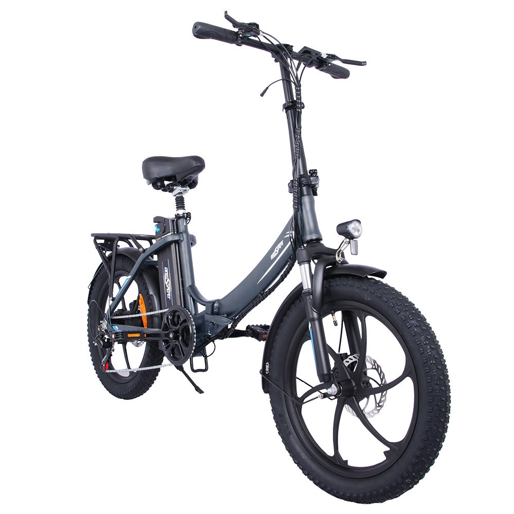 Bicicleta eléctrica ONESPORT OT16 de 20'', neumáticos gruesos, motor de 350W, batería de 48V 15A