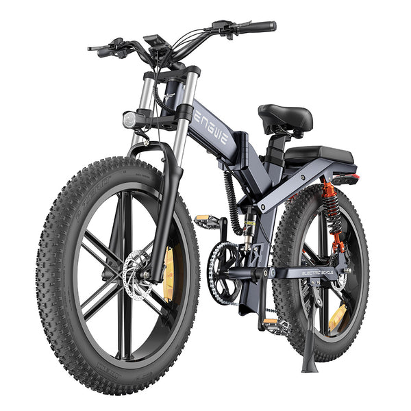 Bicicleta de montaña eléctrica ENGWE X26 de 26 pulgadas con neumáticos anchos todoterreno y motor de 1000 W