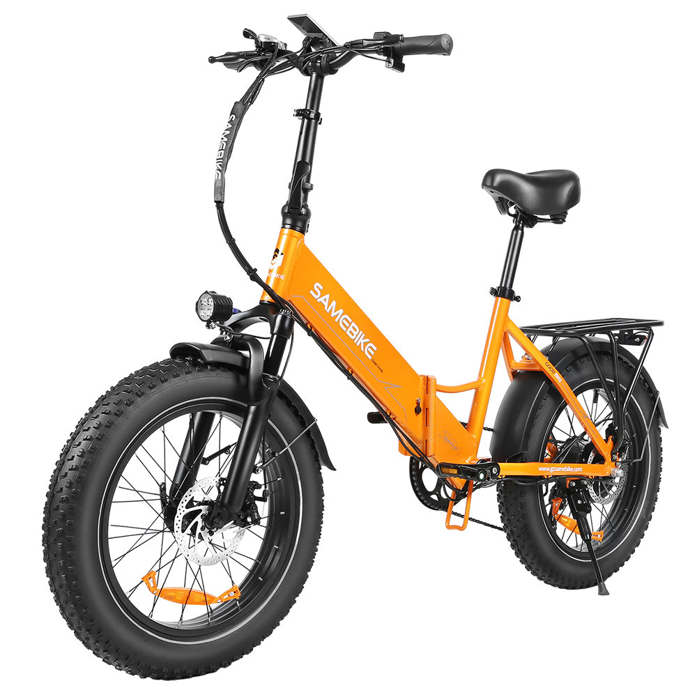 SAMEBIKE LOTDM200-II Folding Electric Bike 20" Fat Tires 750W Motor 48V 13Ah Battery