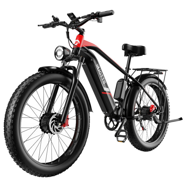 Bicicleta de montaña eléctrica DUOTTS F26 de 26 pulgadas con neumáticos duales de 750 W, batería LG de 48 V 17,5 Ah