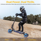 Ausom Gallop SR1 Electric Scooter 10" Tires Dual 1000W Motors 52V 20.8Ah Battery