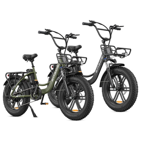 ENGWE L20 Bicicleta eléctrica paso a paso 20'' Neumáticos anchos Motor 250W Batería 48V 13Ah