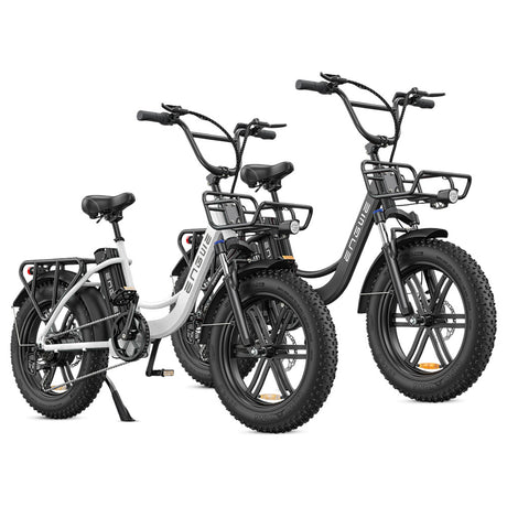 ENGWE L20 Bicicleta eléctrica paso a paso 20'' Neumáticos anchos Motor 250W Batería 48V 13Ah