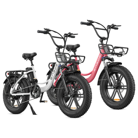 ENGWE L20 Bicicleta eléctrica paso a paso 20'' Neumáticos anchos Motor 250W Batería 48V 13Ah