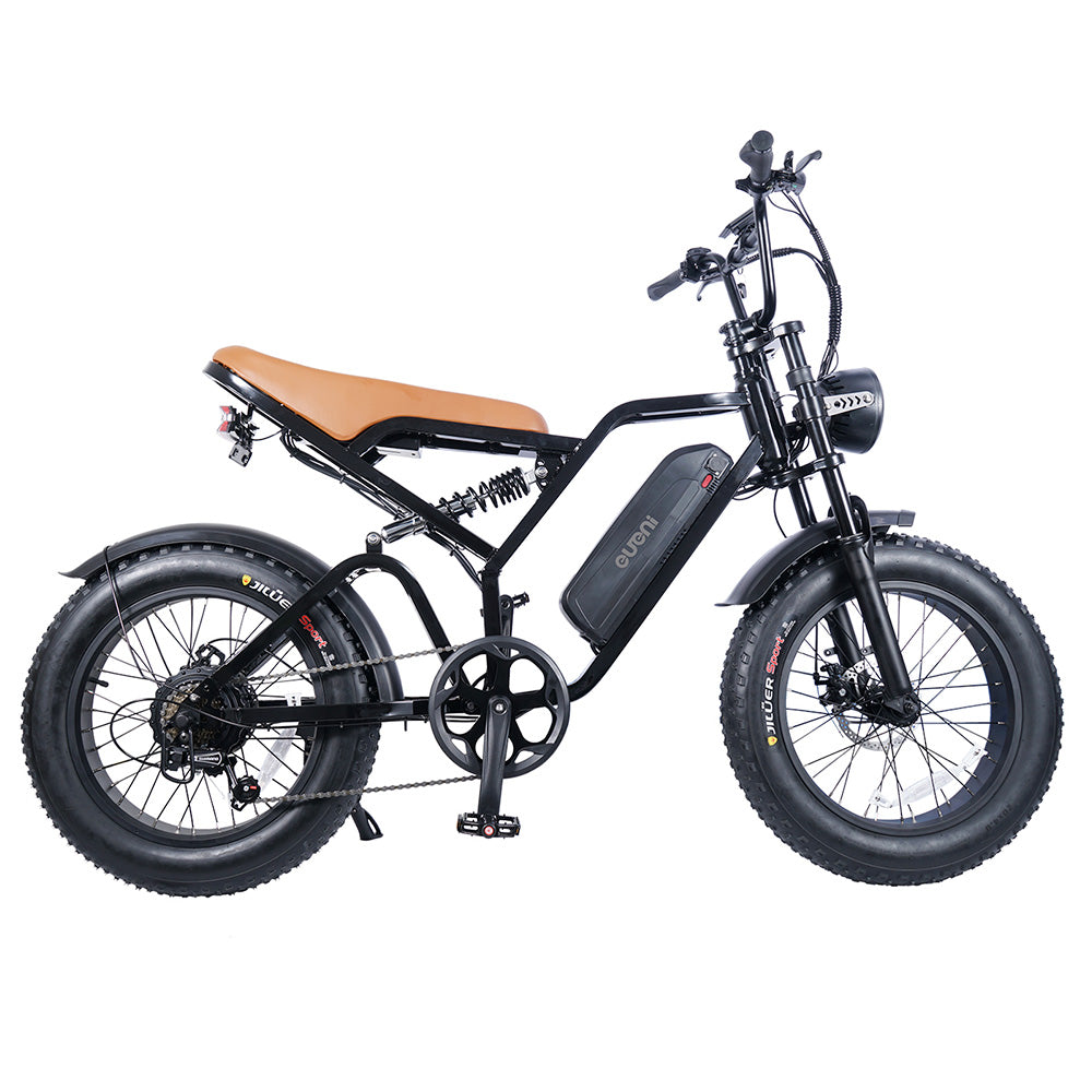 EUENI FXH009 Pro Electric Bike 20" Fat Tires 750W Motor 48V 15Ah Battery