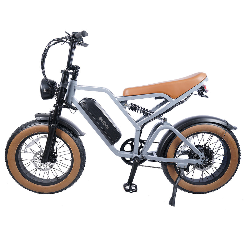 EUENI FXH009 Pro Electric Bike 20" Fat Tires 750W Motor 48V 15Ah Battery