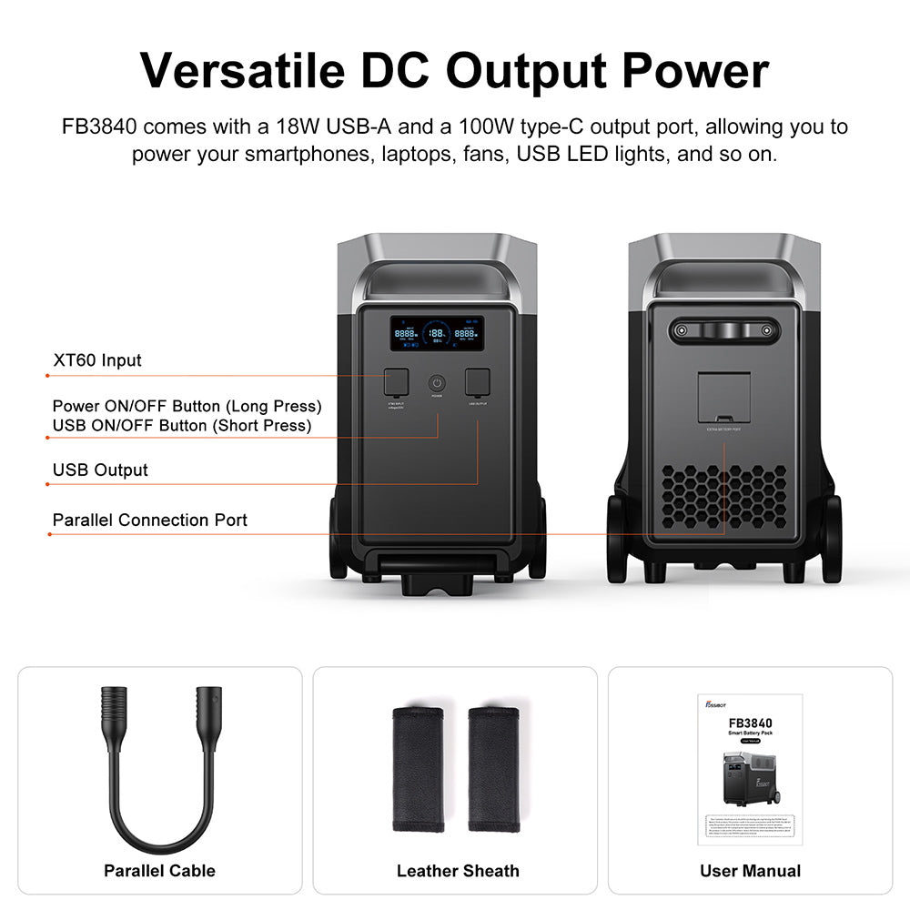 Fossibot FB3840 Expansion Battery