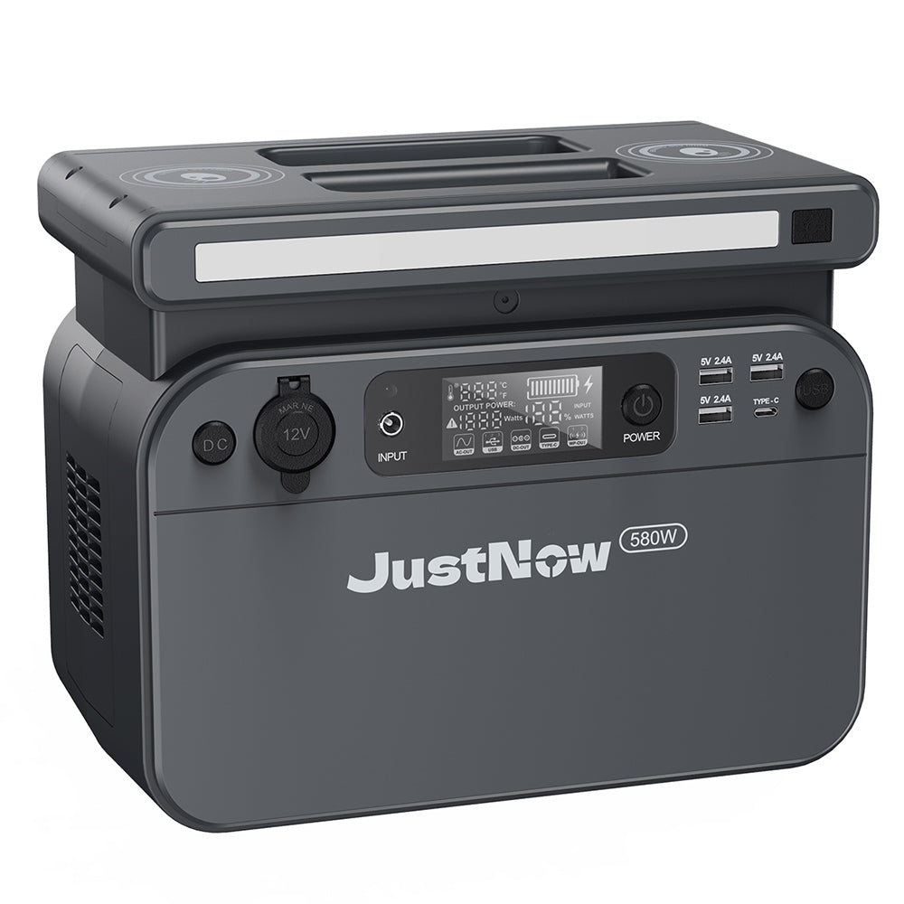 JustNow 500W Portable Power Station 518Wh LiFePO4 Battery