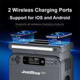 JustNow 500W Portable Power Station 518Wh LiFePO4 Battery