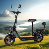 KuKirin C1 Pro Electric Scooter 2024 Version with Seat 14" Tires 500W Motor 48V 26Ah Battery