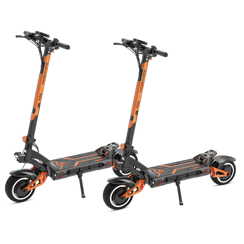 Trottinette électrique tout-terrain KuKirin G3 Pro avec double moteur 1200W, batterie amovible 52V 23.2Ah