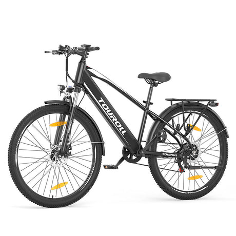 Touroll J1 bicicleta eléctrica de senderismo 27,5'' batería de motor 36V 15.6Ah con neumáticos 250W