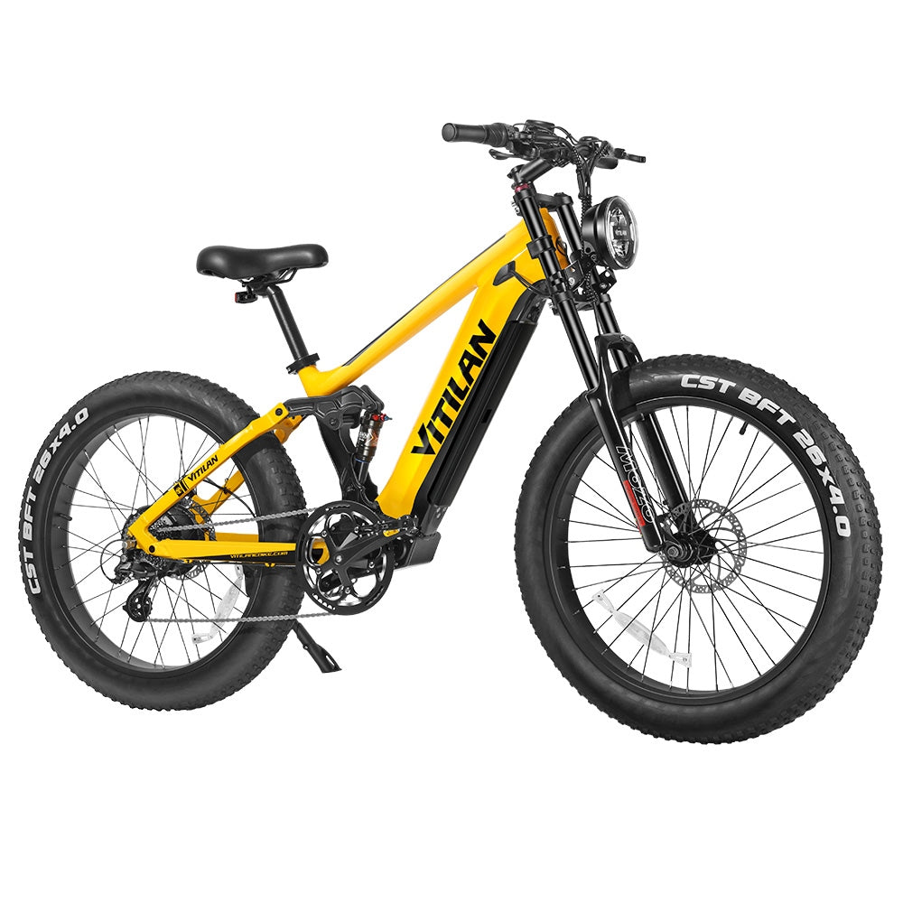 Vitilan T7 Mountain Electric Bike 26" Fat Tires 750W Motor 48V 20Ah Battery