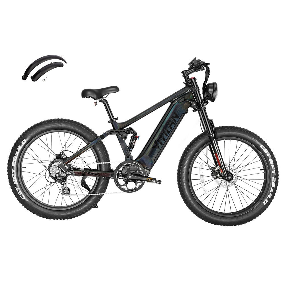 Vitilan T7 Mountain Electric Bike 26" Fat Tires 750W Motor 48V 20Ah Battery