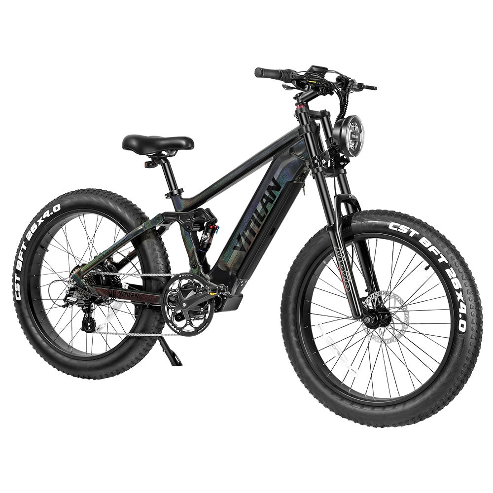 Vitilan T7 Mountain Electric Bike 26" Fat Tires 750W Motor 48V 20Ah Battery