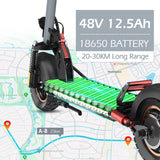 AOKDA A1 Electric Scooter 10" Off-Road Tires 800W Motor 48V 12.5Ah Battery