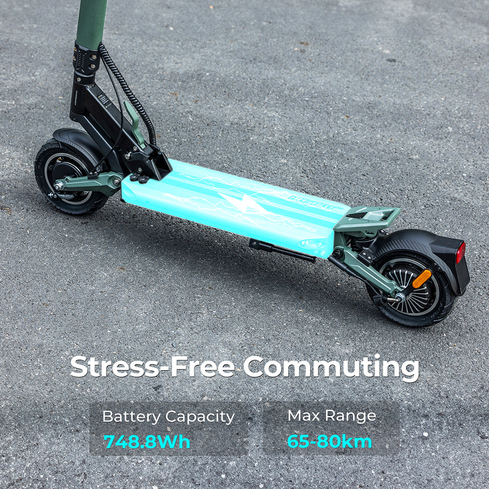 Ausom GX1 Electric Scooter mit NFC 9" Reifen 500W Motor 48V 15.6Ah Akku