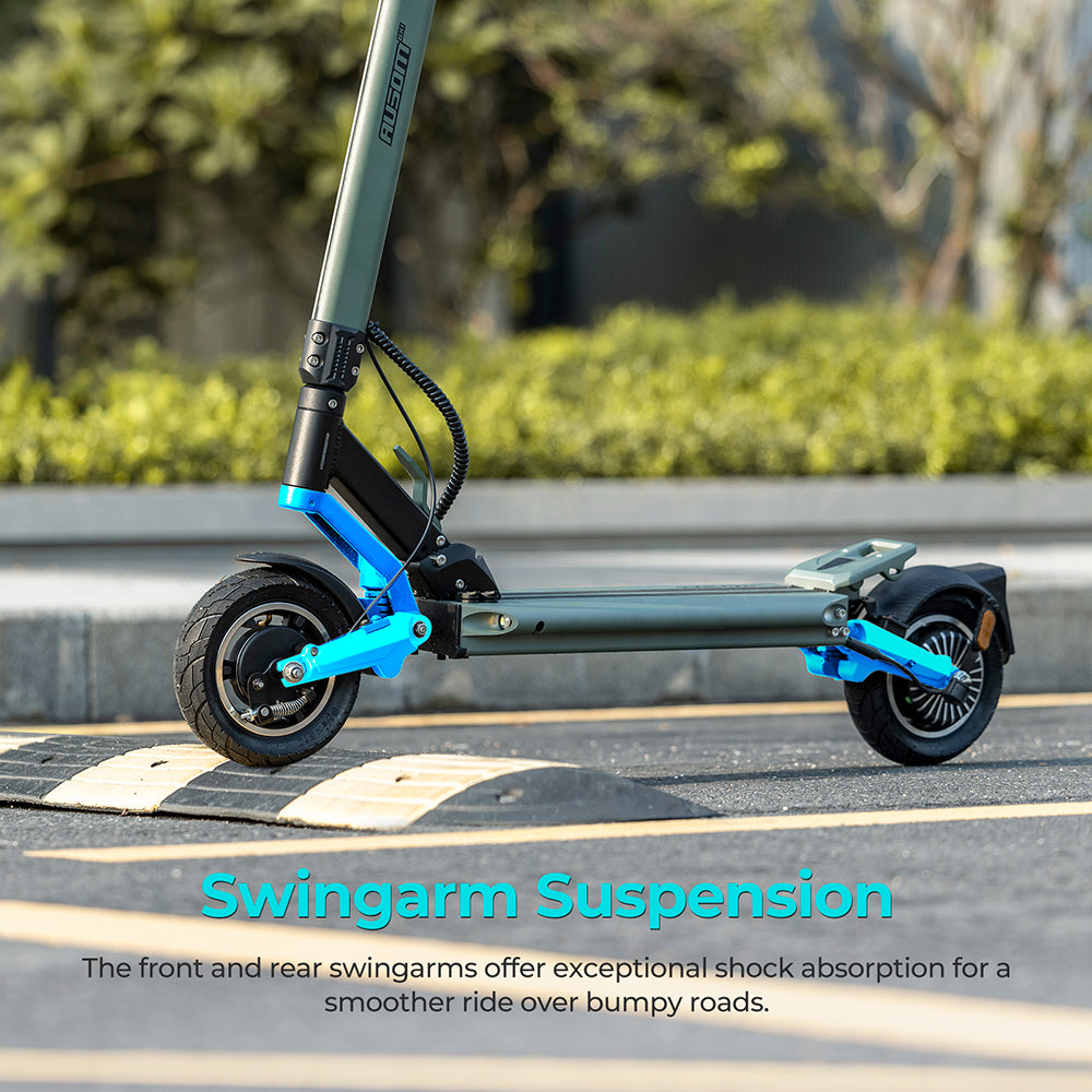 Ausom GX1 Electric Scooter mit NFC 9" Reifen 500W Motor 48V 15.6Ah Akku