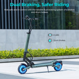 Ausom GX1 Electric Scooter with NFC 9" Tires 500W Motor 48V 15.6Ah Battery