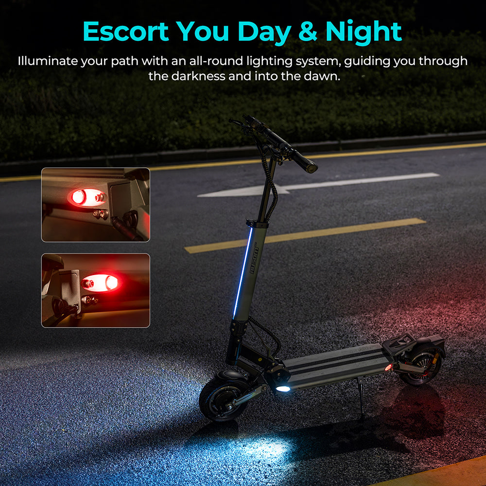 Ausom GX1 Electric Scooter mit NFC 9" Reifen 500W Motor 48V 15.6Ah Akku