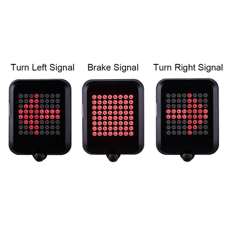 LED Automatic Direction Indicator Bicycle Rear Taillight Turn Signals Light