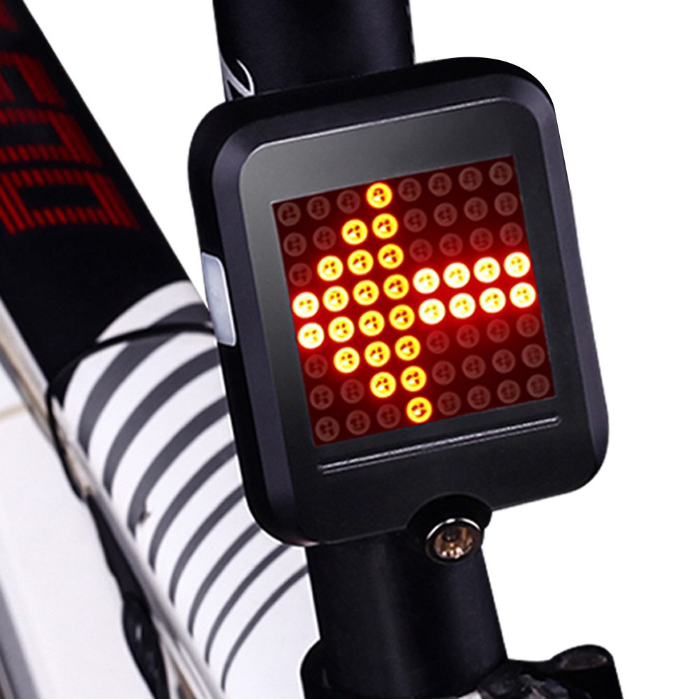 LED Automatic Direction Indicator Bicycle Rear Taillight Turn Signals Light