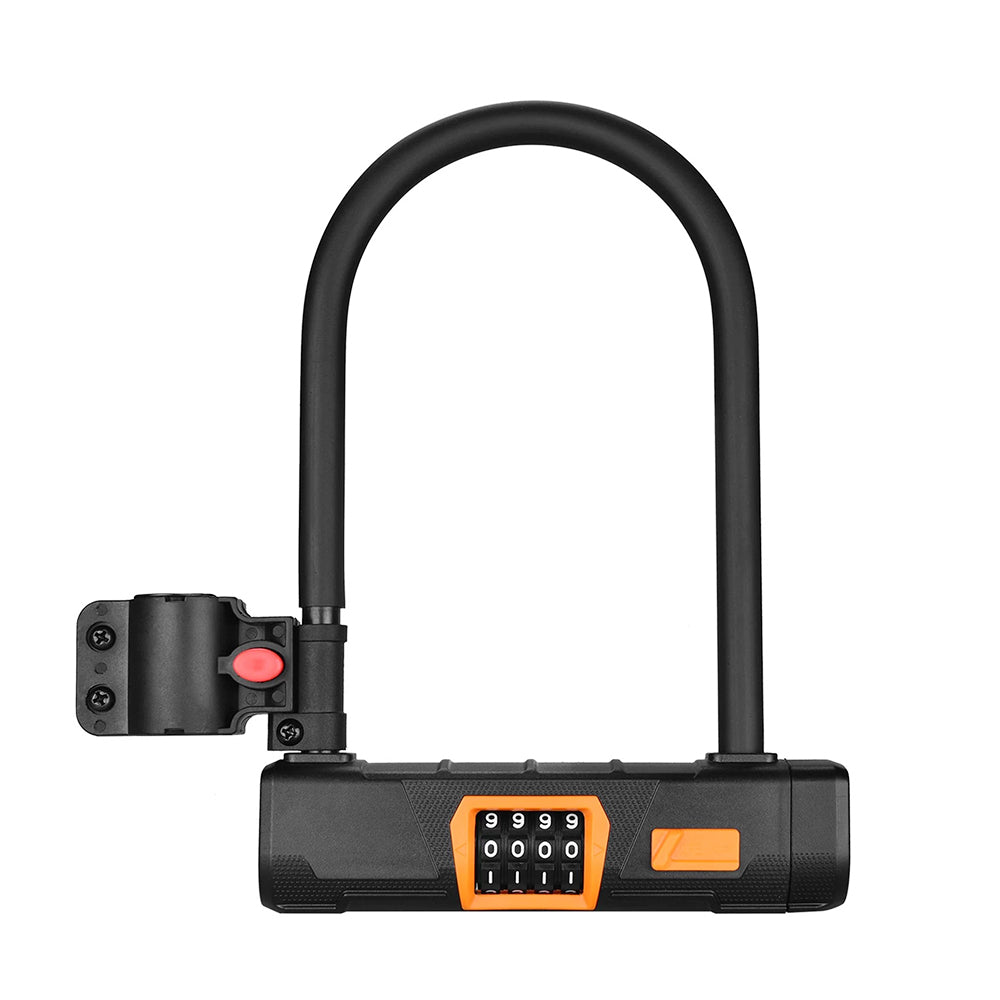 Bicycle U Lock Anti-theft Password Lock for Bikes, Motorcycles, Scooters