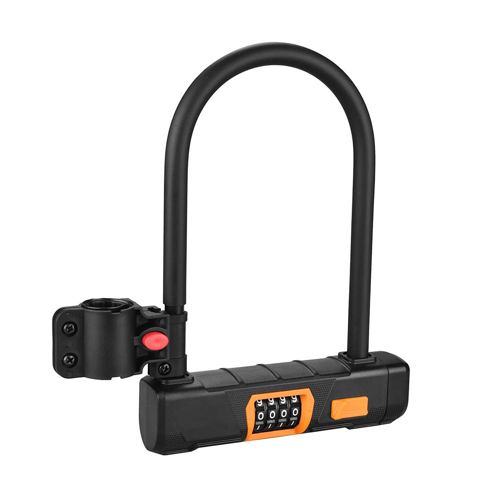 Bicycle U Lock Anti-theft Password Lock for Bikes, Motorcycles, Scooters