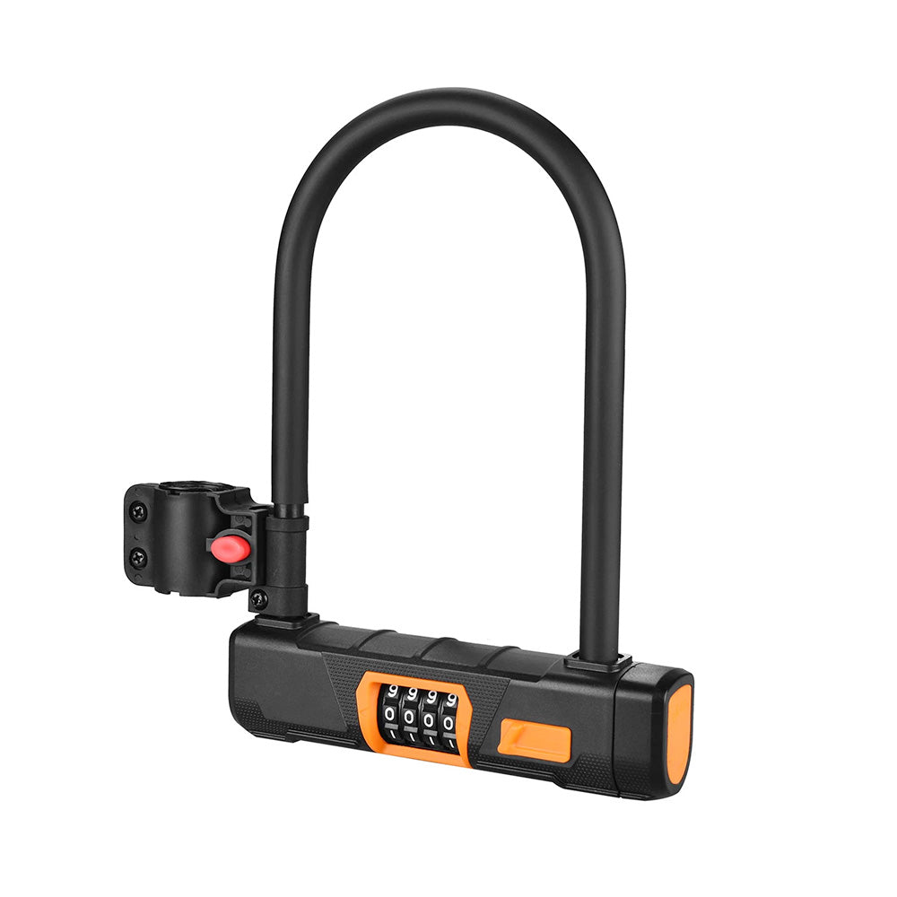 Bicycle U Lock Anti-theft Password Lock for Bikes, Motorcycles, Scooters