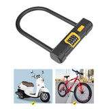 Bicycle U Lock Anti-theft Password Lock for Bikes, Motorcycles, Scooters