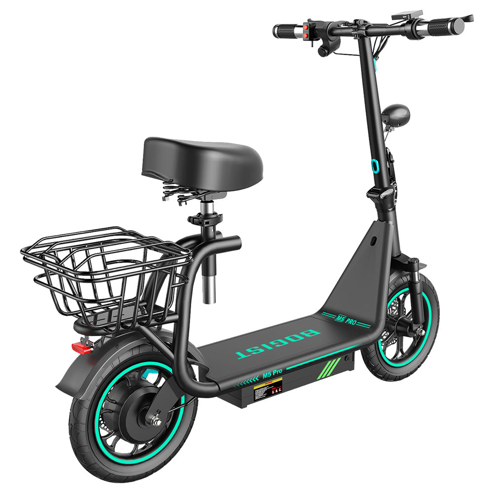 BOGIST M5 Pro+ Electric Scooter with Seat 12" Tires 500W 48V 15Ah Battery