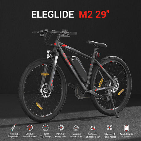 Eleglide M2 ​​Elektro-Mountainbike 250 W Motor 36 V 15 Ah Batterie