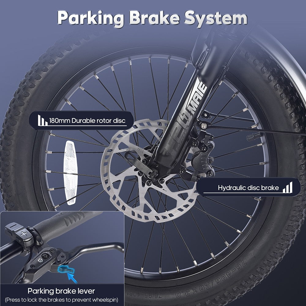 Fafrees F20 Mate E Tricycle Elektro-Dreirad 20'' Fat Tire 500W-Motor 18,2Ah Batterie