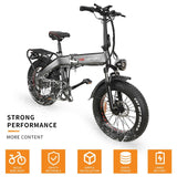 DRVETION BT20 Folding Electric Bike 20" Fat Tires 750W Motor 48V 10Ah Battery