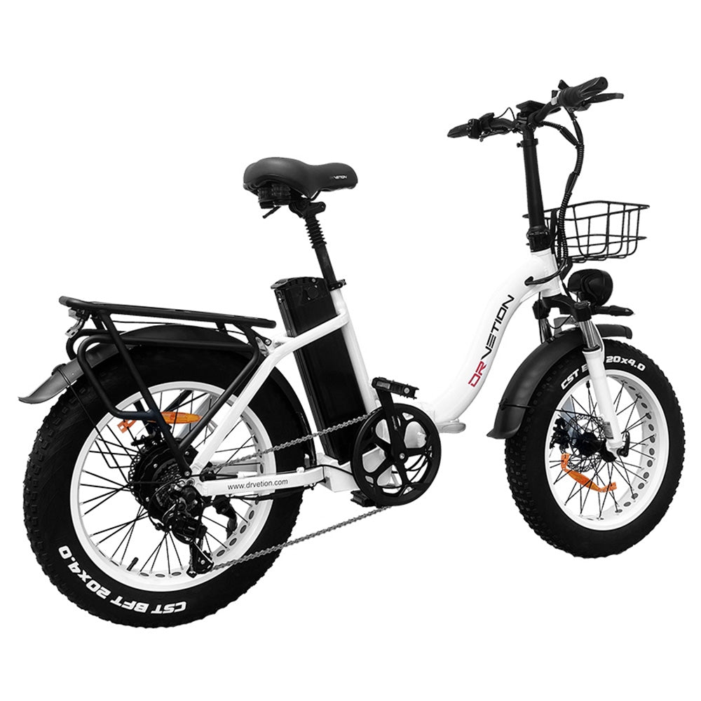 DRVETION CT20 Electric Bike 20" Tires 750W Motor 48V 10Ah/15Ah/20Ah Battery