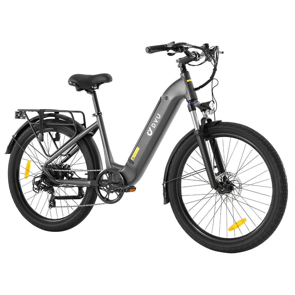 DYU C1 Electric Bike 26" Fat Tires 350W Motor 36V 10Ah Battery