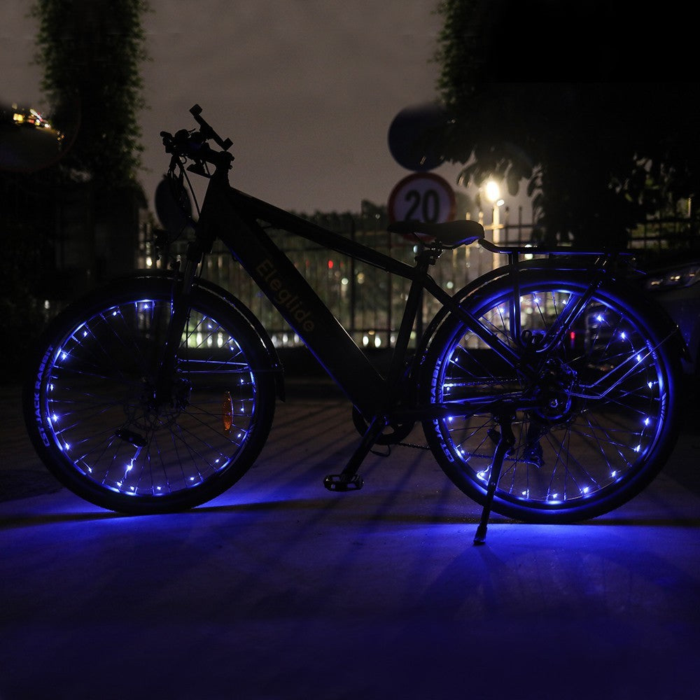 Blue Bike Wheel Lights (2pcs, No Battery)