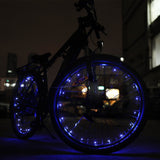 Blue Bike Wheel Lights (2pcs, No Battery)