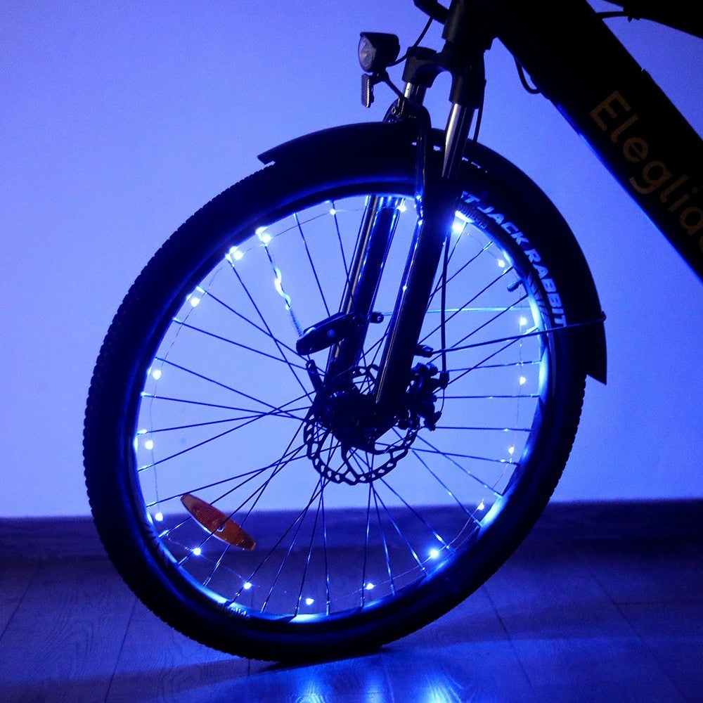 Eleglide Blue Bike Wheel Lights (2pcs, No Battery)